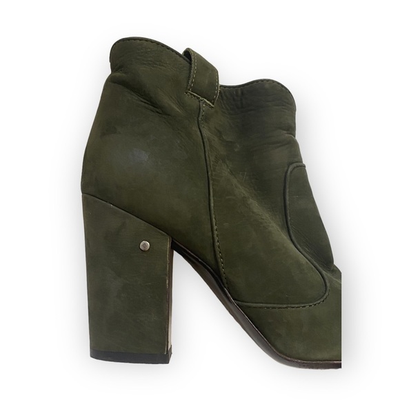 LAURENCE DACADE Pete Ankle Boots, Olive‎ Green Nubuck, Size 37.5 - Picture 9 of 12